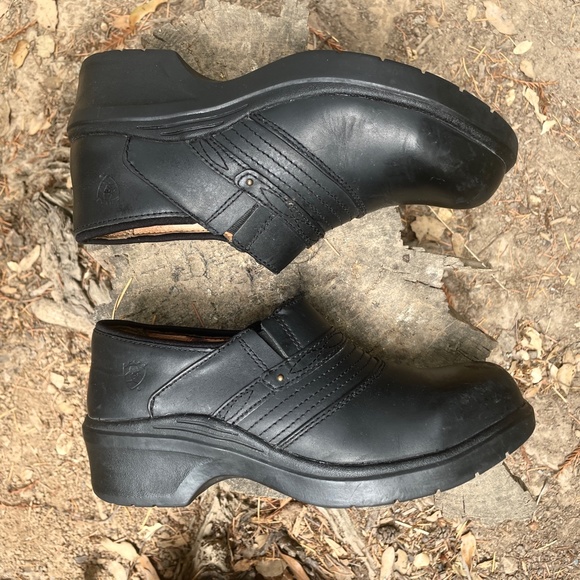ARIAT WORK Women's Steel Toe Safety Clog Black SZ 8.5 - Picture 3 of 7